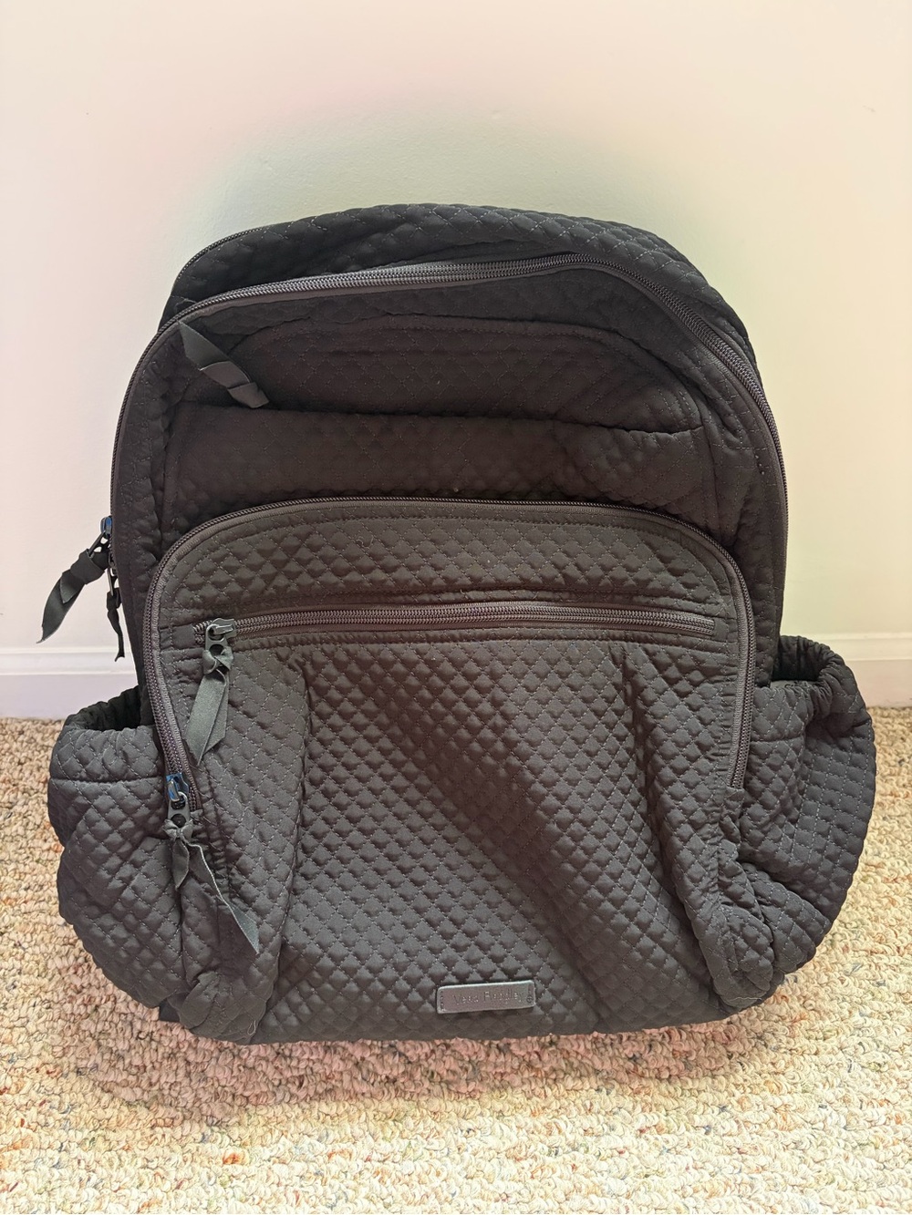 Vera Bradley XL Quilted Black Backpack - Women's Everyday Carry